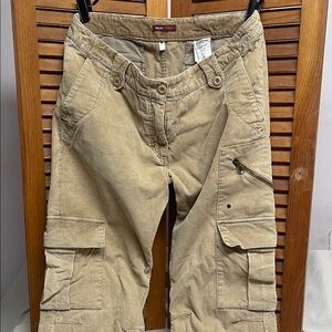 H&M Tan Corduroy Cargo Pants